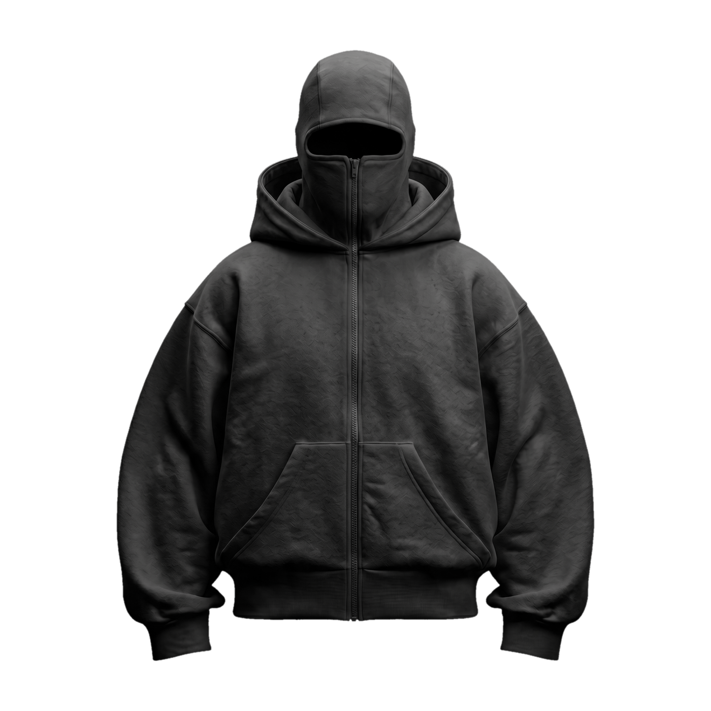 Vantera Fleece Shadow Hoodie — Charcoal, front